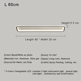 Modern White Minimalist LED Ceiling Lamp - Nordic Style Warm Romantic Bedroom Decoration