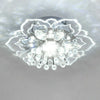Modern Crystal Flower LED Ceiling Chandelier – Decorative Lighting for Bedroom & Living Room
