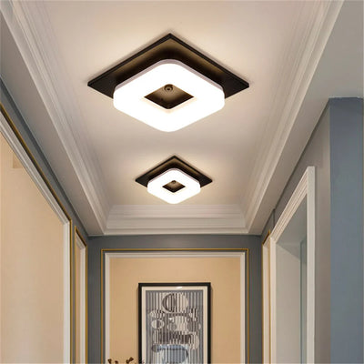 Modern Square LED Ceiling Light - Stylish Lighting Fixture for Aisle, Hallway, Balcony, Staircases