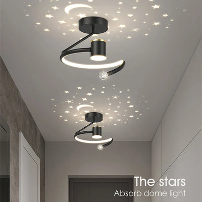 Starry Night Sky: Nordic LED Ceiling Light with Projection (Multiple Colors)