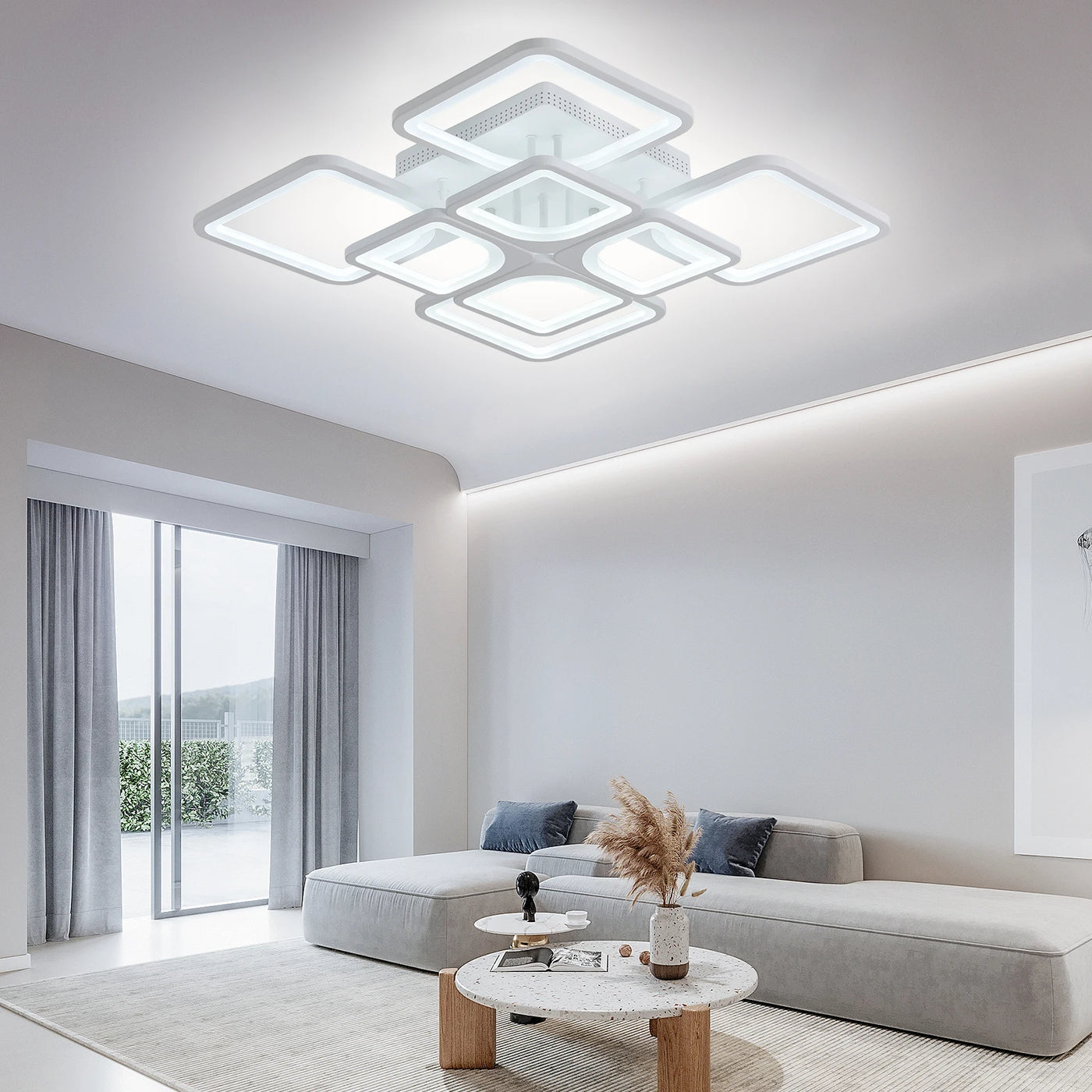 LED Modern Chandelier Living Room Bedroom Kitchen Remote Control Luxury Lamp Ceiling Light Nordic Home Lighting Fixture