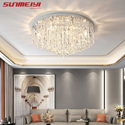 Modern LED Crystal Ceiling Lights For Bedroom Corridor Kitchen Nordic Ceiling Lamp Gold Industrial Living room Light plafonnier