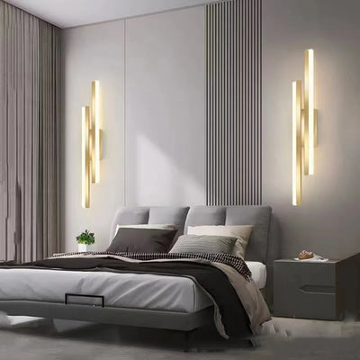 Line Strip LED Wall Light Nordic Minimalist Stylish Modern Bedroom Wall Lamp for TV Background