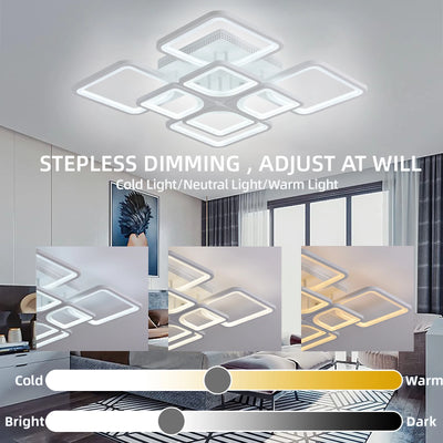 LED Modern Chandelier Living Room Bedroom Kitchen Remote Control Luxury Lamp Ceiling Light Nordic Home Lighting Fixture