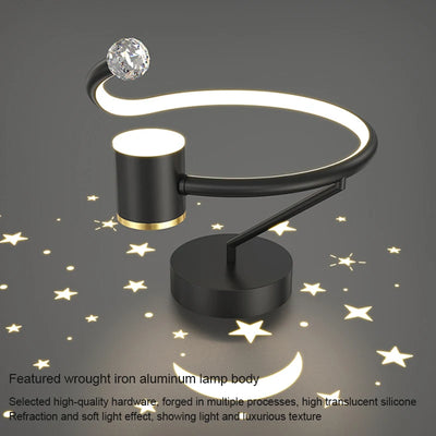 Starry Night Sky: Nordic LED Ceiling Light with Projection (Multiple Colors)