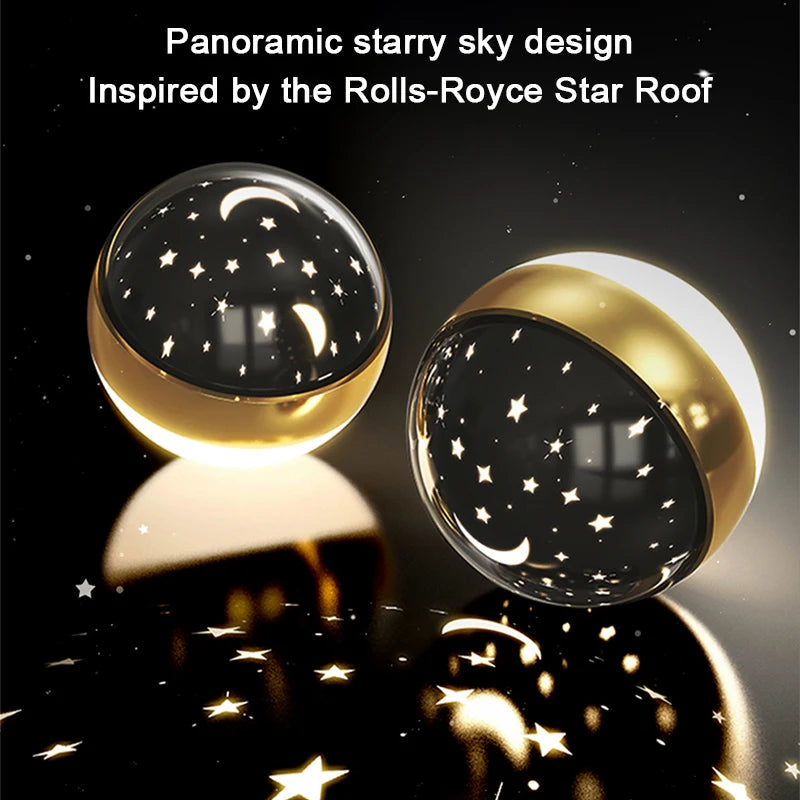 Starry Night Sky: Nordic LED Ceiling Light with Projection (Multiple Colors)