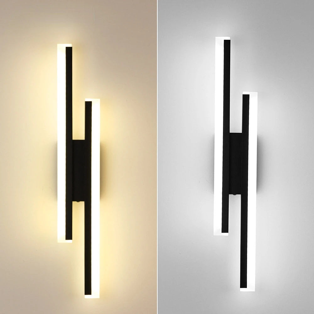 Line Strip LED Wall Light Nordic Minimalist Stylish Modern Bedroom Wall Lamp for TV Background