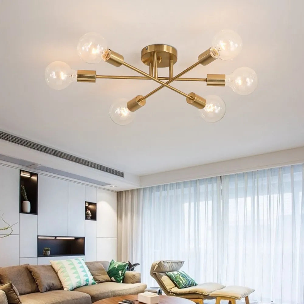 Modern Elegance: The 6-Light Chandelier for Stylish Illumination