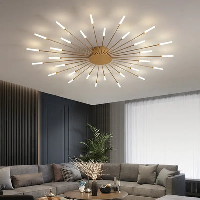 Modern LED Firework Ceiling Chandelier for Bedroom, Living Room, and Dining Hall