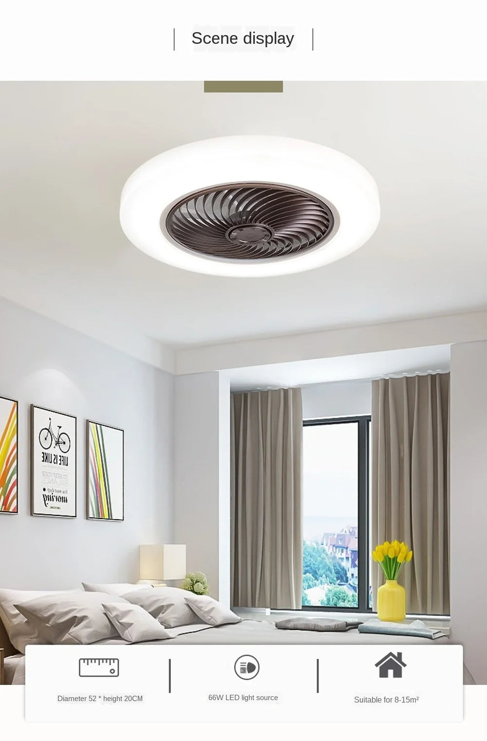 Smart Ceiling Fan with Lights – Modern Comfort for Any Room