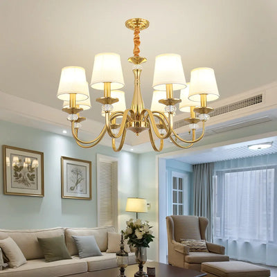 American Country Chandelier: Ideal for Living Room, Dining Room, Bedroom - Retro Indoor Ceiling Lighting