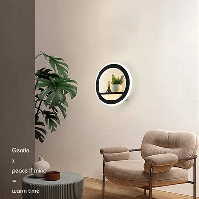 LED Wall Lamp - Modern Nordic Style Dimmable Wall Light for Bedroom, Living Room, and Bathroom Fixture