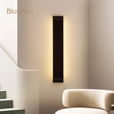 Brushed Aluminum LED Wall Sconce: Stylish Indoor Lighting for Living Room or Bedroom Decor