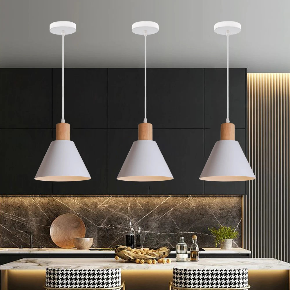 Modern Nordic Pendant Lights Vintage LED Hanging Lamp