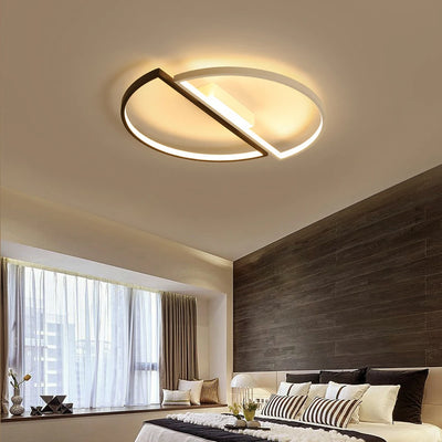 Modern LED Ceiling Lights Semicircle Ceiling Lamp AC85-265V Nordic Chandelier for Home Living Room Decoration