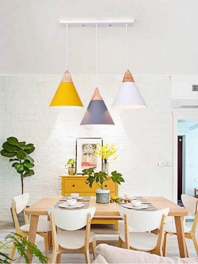 Modern Macaron Lampshade Pendant Lights for Various Spaces like Kitchen, Dining Room