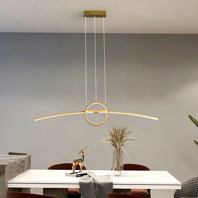 Creative Modern LED Pendant Lights - Smart Home Lighting for Dining Room, Living Room, and Kitchen