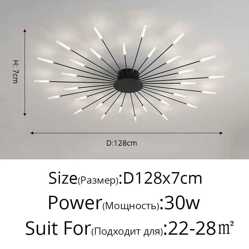 QIYIMEI Modern LED Ceiling Light for Bedroom, Hall, and Living Room