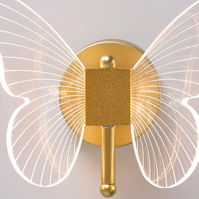 Butterfly LED Wall Lamp Indoor Lighting Home Bedroom Bedside Table Living Room Decoration