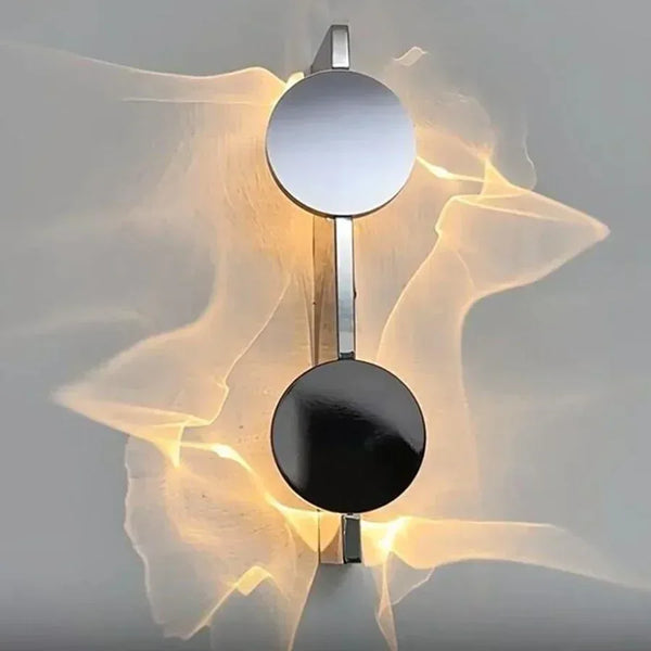 Modern Light & Shadow LED Wall Lamp – Rotatable Corrugated Chrome Wall Sconce (5W/10W) - Eco Luxe Décor