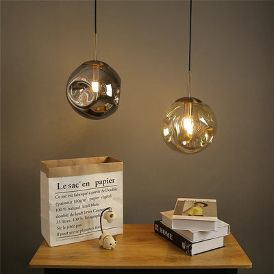 Modern Nordic Glass Ball LED Pendant Lights: Enhance Your Home Decor with Artistic Illumination