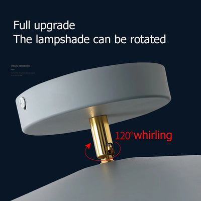 Nordic Minimalist Style Bedroom LED Ceiling Lamp White/Black Dimmable Kitchen Lamp Chandelier Bedroom Bedside Modern Ceiling