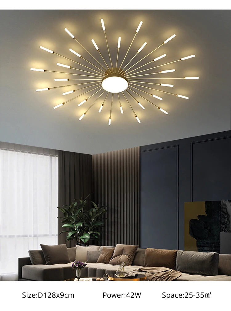 QIYIMEI Modern LED Ceiling Light for Bedroom, Hall, and Living Room