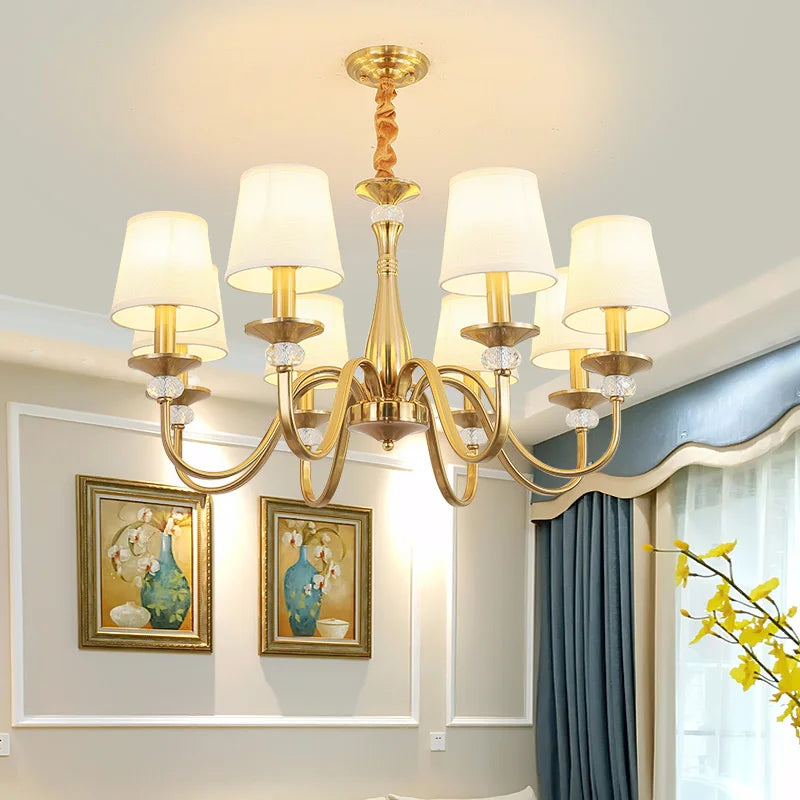 American Country Chandelier: Ideal for Living Room, Dining Room, Bedroom - Retro Indoor Ceiling Lighting