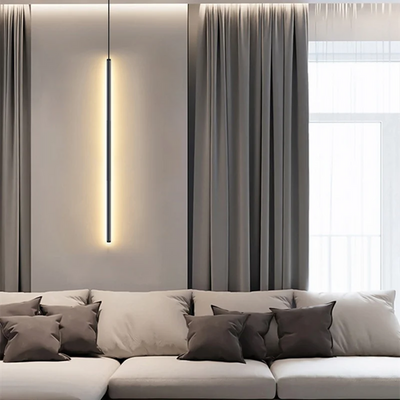 Nordic LED Pendant Light: Minimalist Design with Creative Lines, Perfect for Home Bedroom, Dining Area