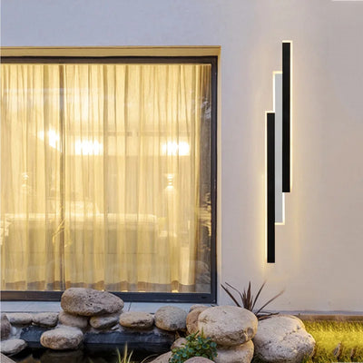 2021 New Waterproof Outdoor Wall Lamp LED Long Lighting IP65 Aluminum Garden Villa Porch Sconce Light