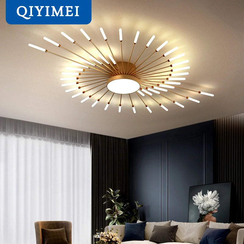 QIYIMEI Modern LED Ceiling Light for Bedroom, Hall, and Living Room