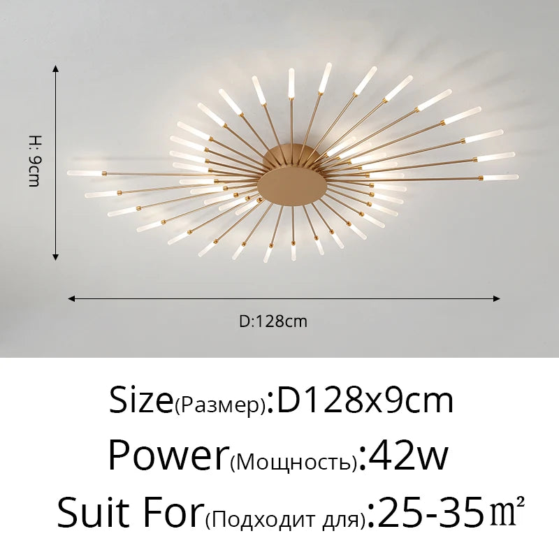 QIYIMEI Modern LED Ceiling Light for Bedroom, Hall, and Living Room