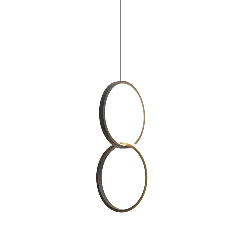 Nordic Modern Pendant Lights: Perfect for Living Room or Restaurant - Round Chandelier Available in White or Black