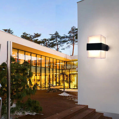 LED Outdoor Waterproof Wall Lamp with Radar Motion Sensor - Modern Porch Light for Garden Outdoor Lighting