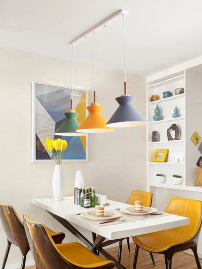 Modern Macaron Lampshade Pendant Lights for Various Spaces like Kitchen, Dining Room