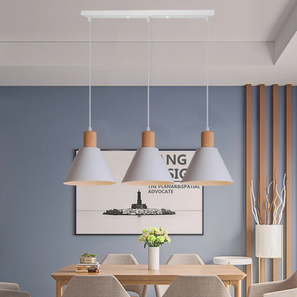 Modern Nordic Pendant Lights Vintage LED Hanging Lamp