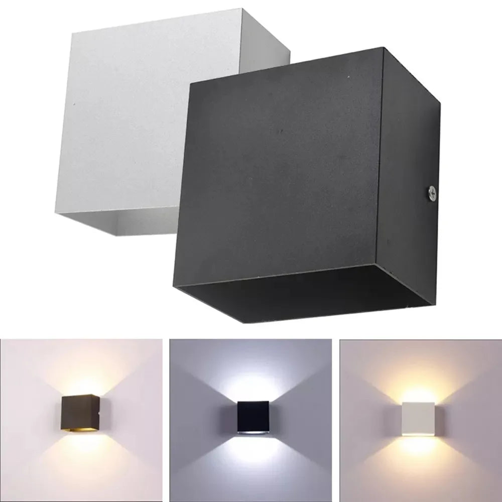 6W/12W Waterproof Surface Mounted LED Wall Light - Modern Nordic Indoor/Outdoor Luminaire