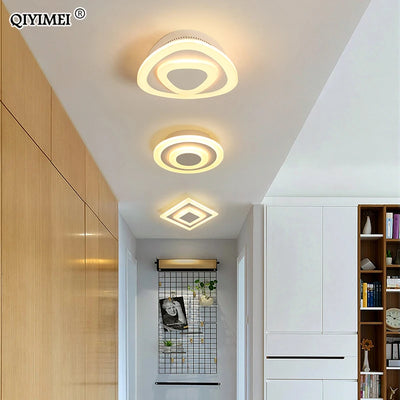 Modern LED Ceiling Light - Round/Square Corridor Lamp for Bathroom, Living Room, Home Decorative Fixtures