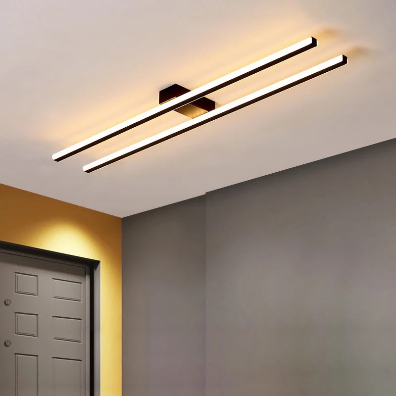 Nordic Long LED Ceiling Light – Modern Fixture for Aisles and Corridors