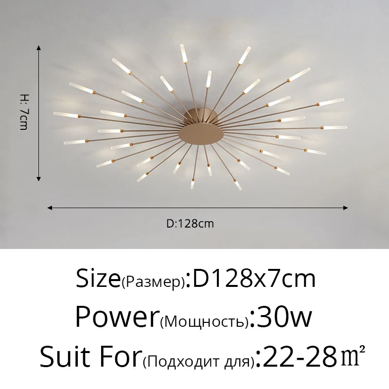 QIYIMEI Modern LED Ceiling Light for Bedroom, Hall, and Living Room