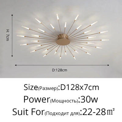 QIYIMEI Modern LED Ceiling Light for Bedroom, Hall, and Living Room