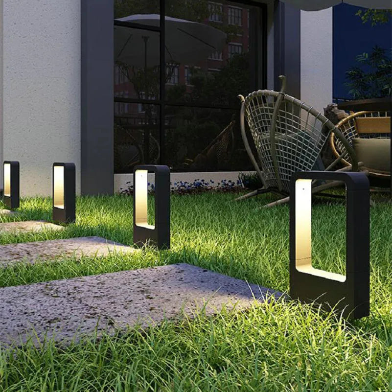 Waterproof 15W LED Garden Lawn Lamp Aluminum Pillar Light for Outdoor Courtyard and Villa Landscape