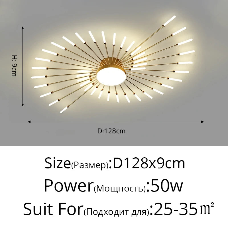 QIYIMEI Modern LED Ceiling Light for Bedroom, Hall, and Living Room