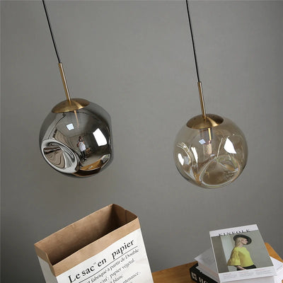 Modern Nordic Glass Ball LED Pendant Lights: Enhance Your Home Decor with Artistic Illumination