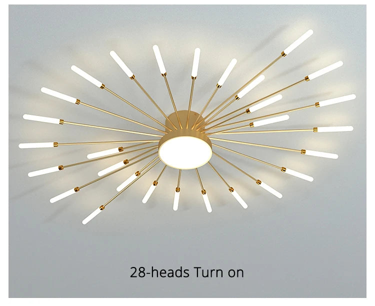 QIYIMEI Modern LED Ceiling Light for Bedroom, Hall, and Living Room