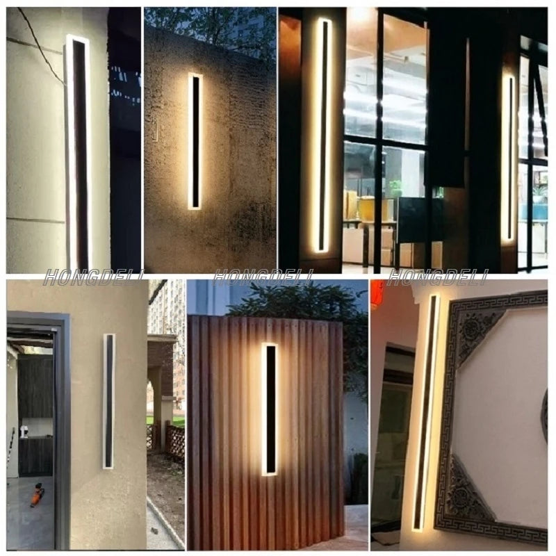 Modern Waterproof Remote LED Wall Lamp - Stylish Outdoor Lighting Solution