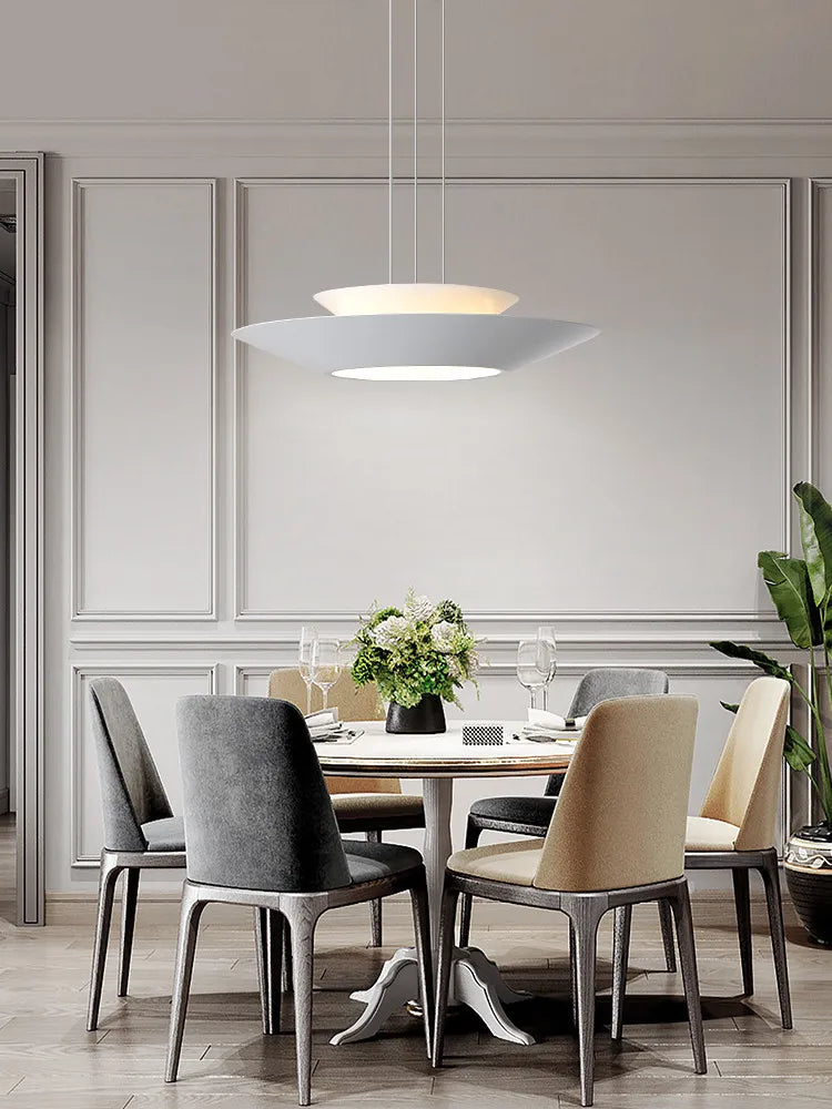 Modern Minimalist LED Dining Room Lamp Chandelier for Bar, Round Nordic Bedroom, Living Room, Study Room
