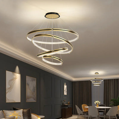 Modern Crystal Chandelier: Luxury Ambiance for Dining Rooms & Grand Spaces