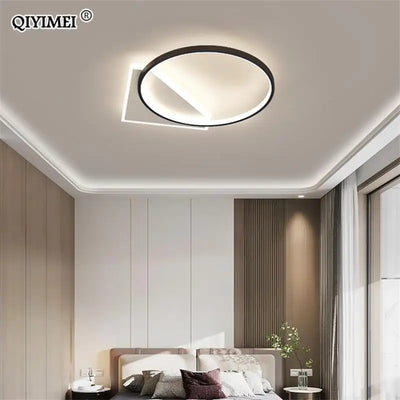 Modern Round LED Ceiling Light Decoration for Bedroom, Study, and Living Room