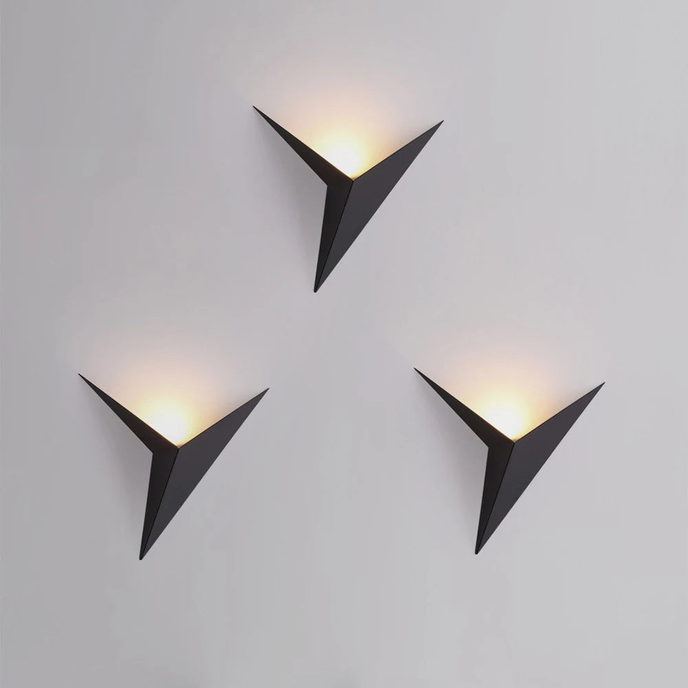 Modern Minimalist Triangle Shape LED Wall Lamps Nordic Style Indoor Wall Lamps for Living Room Lights